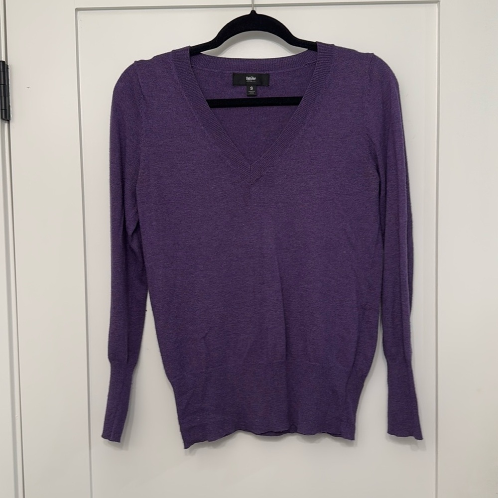 Long sleeved, purple Mossimo sweater